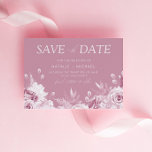 Divine Dusty Pink Rose Wedding Save The Date<br><div class="desc">Divine Dusty Pink Rose Wedding Save the Date

See matching collection in Niche and Nest Store</div>