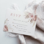 Divine Dusty Rose Blush Floral Wedding All Event R RSVP Card<br><div class="desc">Divine Dusty Rose Blush Floral Wedding All Event RSVP Card

See matching wedding invitation and items in Niche and Nest Store. Chat to request more items</div>