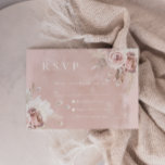 Divine Dusty Rose Blush Watercolor Wedding RSVP Card<br><div class="desc">Divine Dusty Rose Blush Watercolor Wedding RSVP Card

See matching wedding invitation and items in Niche and Nest Store. Chat to request more items</div>