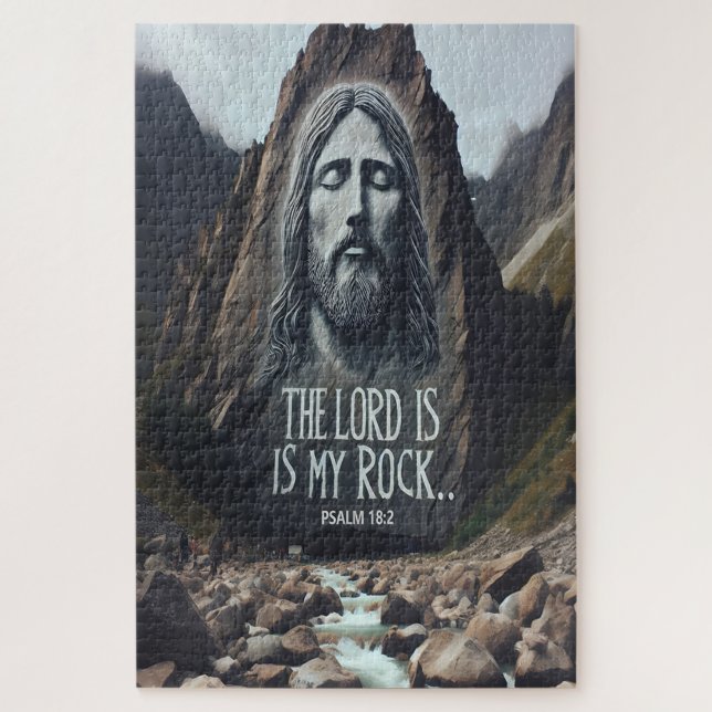 Divine Encounter: Jesus on Mountain Jigsaw Puzzle (Vertical)