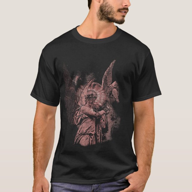 Divine Error - Techno-Goth Streetwear Design T-Shirt (Front)