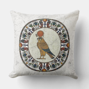 Divine Falcon of Horus Royal Sky God Egyptian Cushion