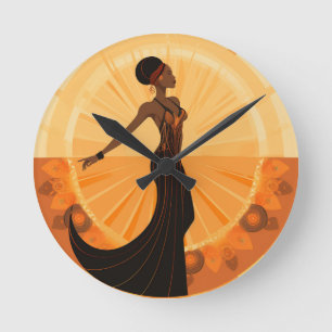 DIVINE FEMININE #5 ROUND CLOCK