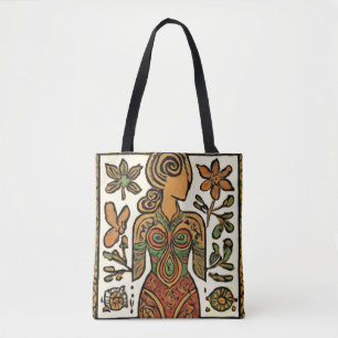 Divine Feminine Earth Goddess Tote Bag