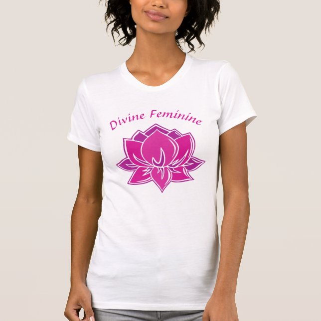 Divine Feminine Lotus Flower T-Shirt (Front)
