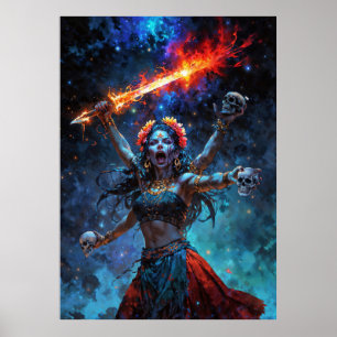 Divine Feminine Wrath, Goddess Kali Poster