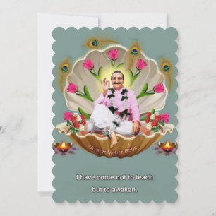 "Divine Gathering: Meher Baba Invitation card "