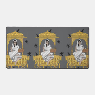 Divine Goddess Dhumavati Desk Mat