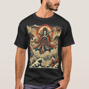 Divine Goddess & Dragons - Ukiyo-e Myth T-Shirt