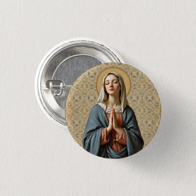 Divine Grace Prayer 3 Cm Round Badge (Front & Back)