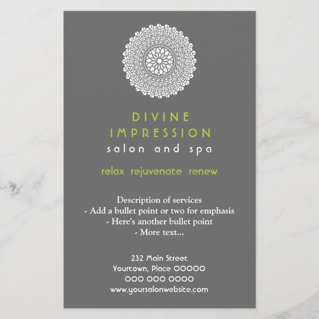 Divine Green Impression Vertical Flyer (Front)