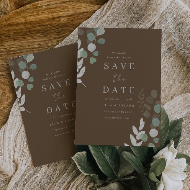 Divine Greenery Elegant Wedding Save The Date (Creator Uploaded)
