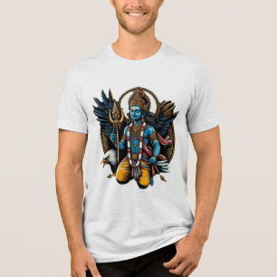 "Divine Guardian: Vishnu and Garuda" Tri-Blend Shirt