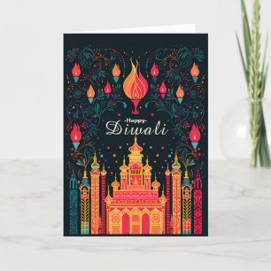 Divine Illumination: A Diwali Celebration Holiday Card