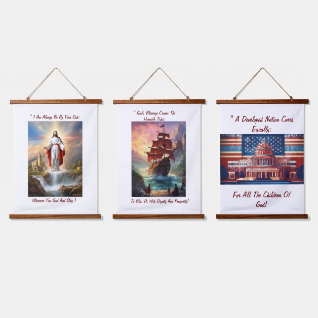 Divine Inspiration: God's Blessings Tapestry  (Triple)