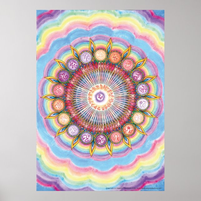 Divine Integration Mandala 6 Art Print Large (Front)