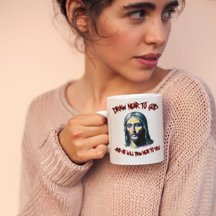 Divine Invitation: Draw Near to God Coffee Mug