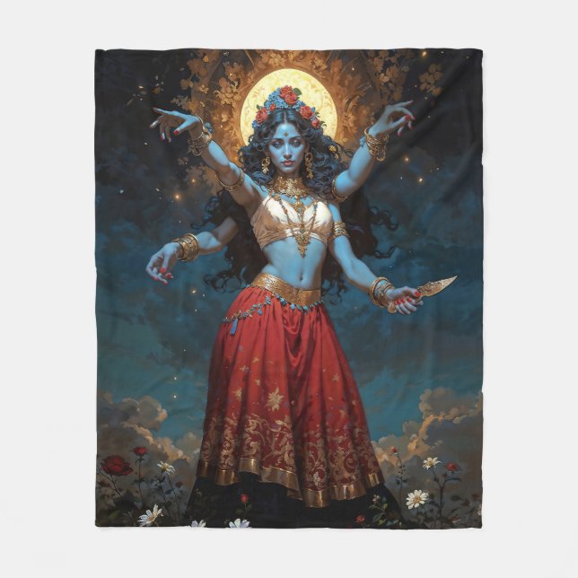 Divine Kali Fleece Blanket (Front)