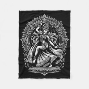 Divine Kali Goddess Dancing Yoga Tee Spiritual Hin Fleece Blanket