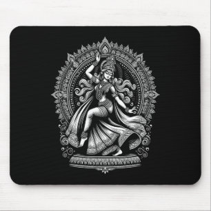 Divine Kali Goddess Dancing Yoga Tee Spiritual Hin Mouse Pad