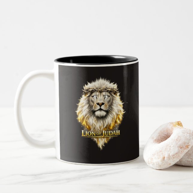 Divine King - Lion of Judah Mug (With Donut)