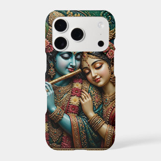 Divine Krishna and Radha Traditional Mural Art