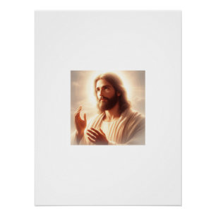 Divine Light: A Portrait of Lord Jesus Christ Poster