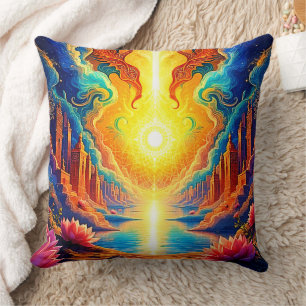 Divine Light City Awakening Cushion