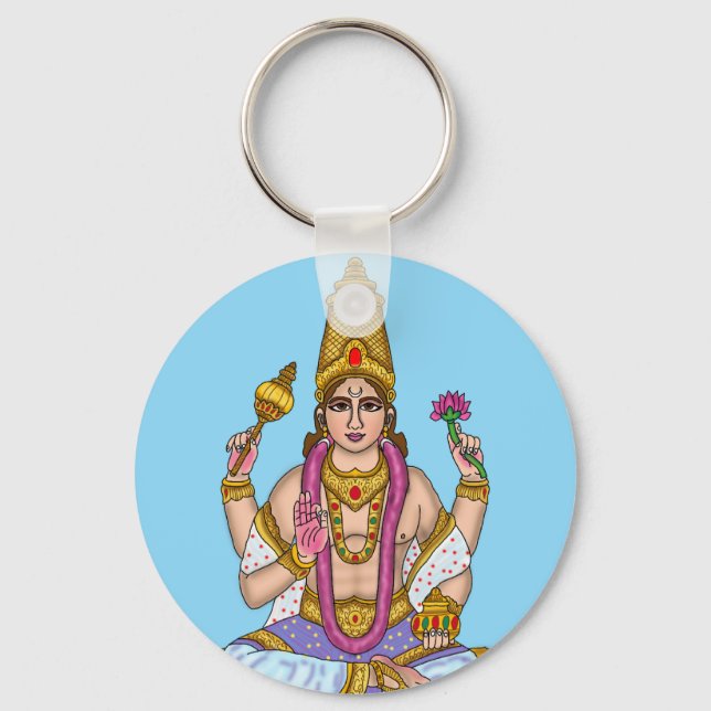 Divine Lord Chandra Keychain (Front)