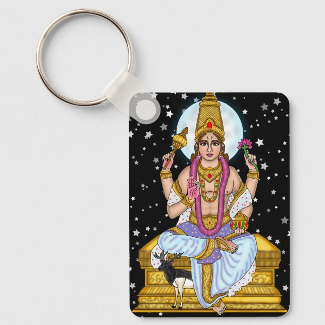 Divine Lord Chandra Keychain (Front)