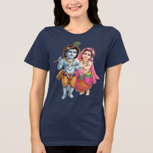 Divine Love: Radha Krishna Tri-Blend Shirt