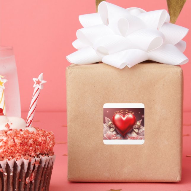 Divine Love  Square Sticker (Party)