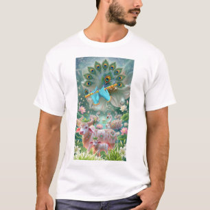 Divine Melody of Lord Krishna: Sacred Flute, Sacre T-Shirt