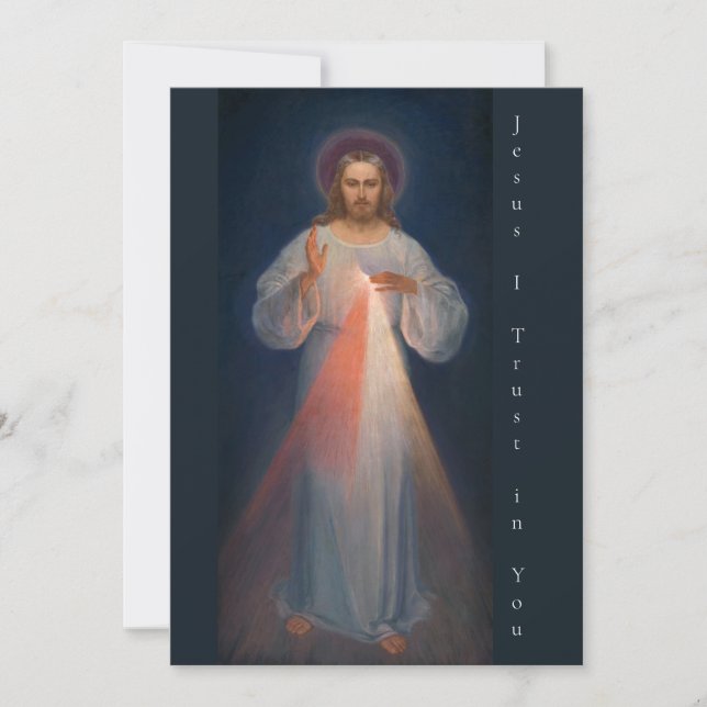 Divine Mercy by Kazimierowski Eugene Invitation (Front)