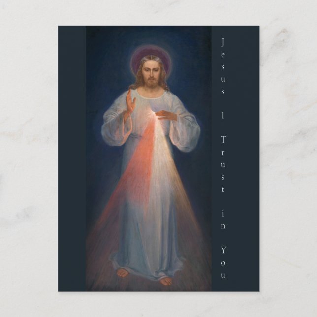 Divine Mercy by Kazimierowski Eugene Postcard (Front)