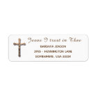 Divine Mercy Catholic Jesus Gold Crucifix