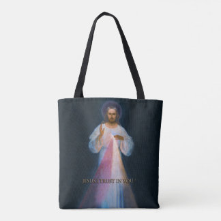 Divine Mercy Devotion original Vilnius Image. Tote Bag