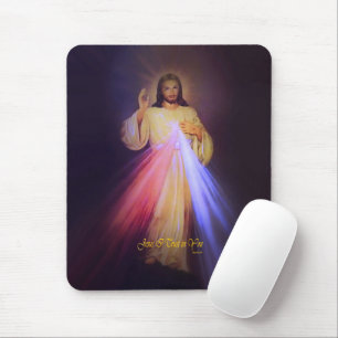 Divine Mercy Gold Mouse Pad
