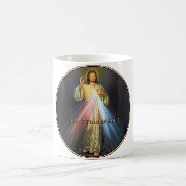 DIVINE MERCY JESUS I TRUST IN YOU COFFEE MUG (Center)