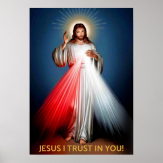 Divine Mercy - Jesus I Trust In You Poster