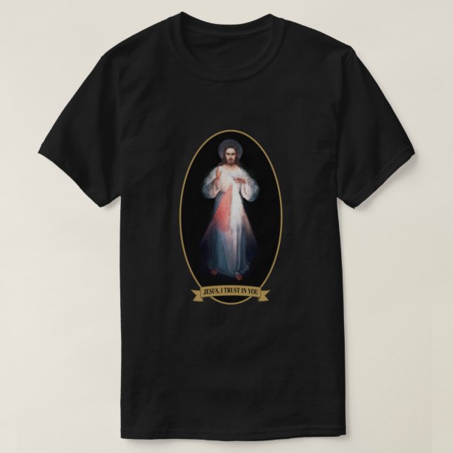 Divine Mercy Jesus I Trust in You  T-Shirt (Design Front)