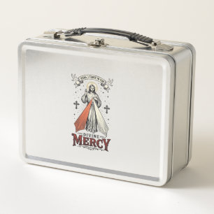 Divine Mercy Jesus I Trust in You Vintage Shirt De Metal Lunch Box
