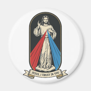 Divine Mercy Jesus Vintage Magnet