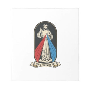 Divine Mercy Jesus Vintage Notepad