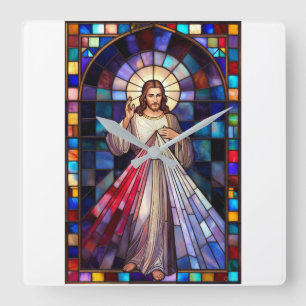 Divine Mercy Jesus Wall Clock