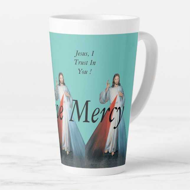 Divine Mercy Latte Mug (Right Angle)