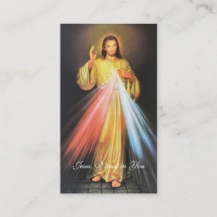 Divine Mercy of Jesus Chaplet Catholic Religious Business Card