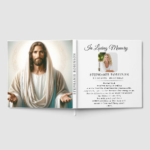 Divine Mercy Prayer Catholic Jesus Memorial Guest Book