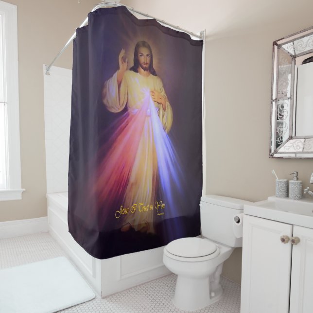 Divine Mercy Shower Curtain (In Situ)