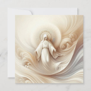 Divine Mother Blessing Amidst Soft White Tones